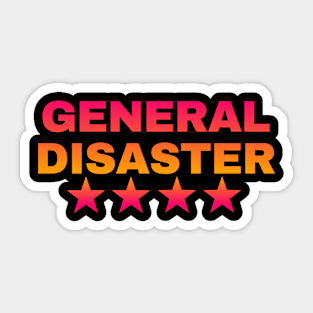 General Disaster Sticker